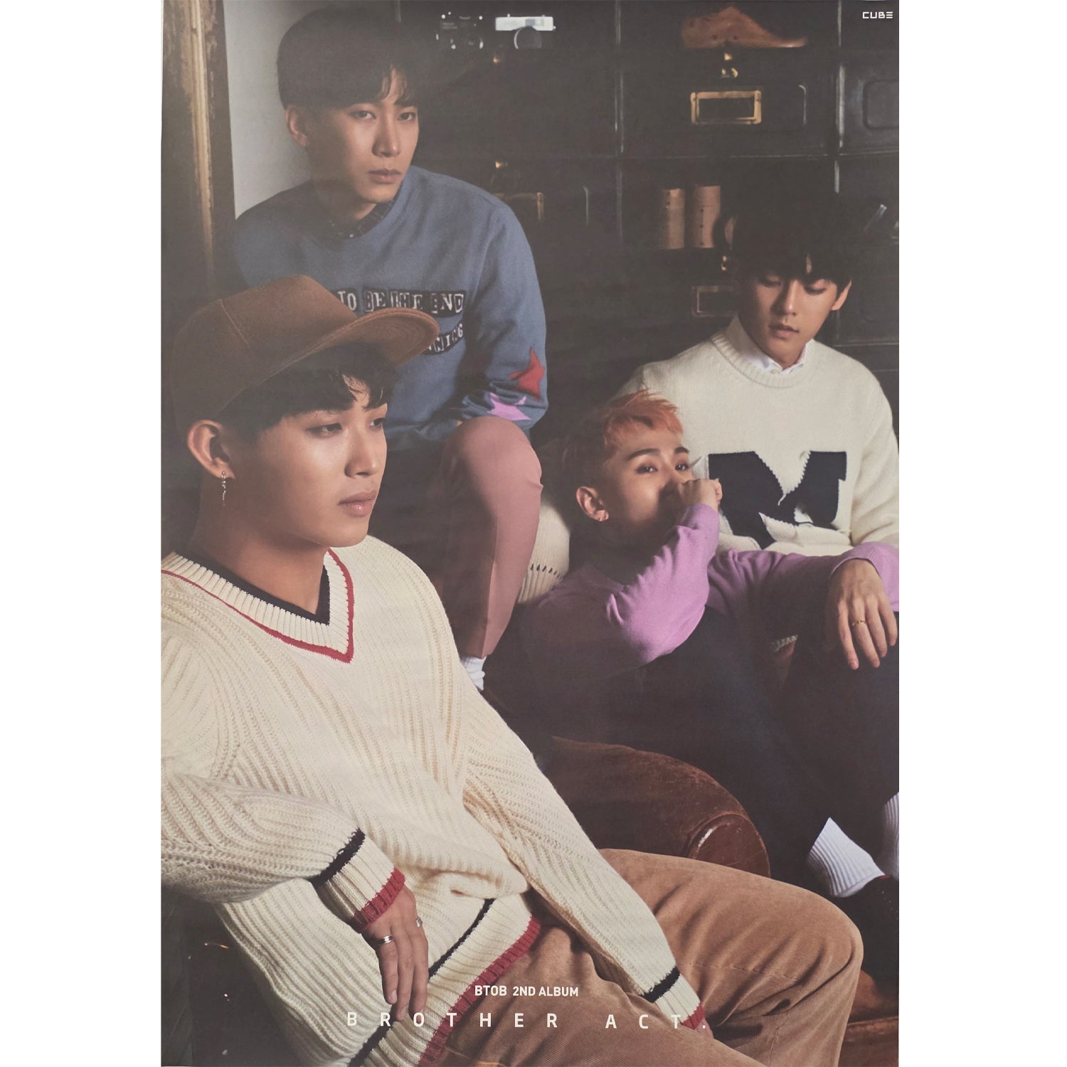 비투비 | BTOB | 2ND ALBUM [ BROTHER ACT ] | POSTER ONLY