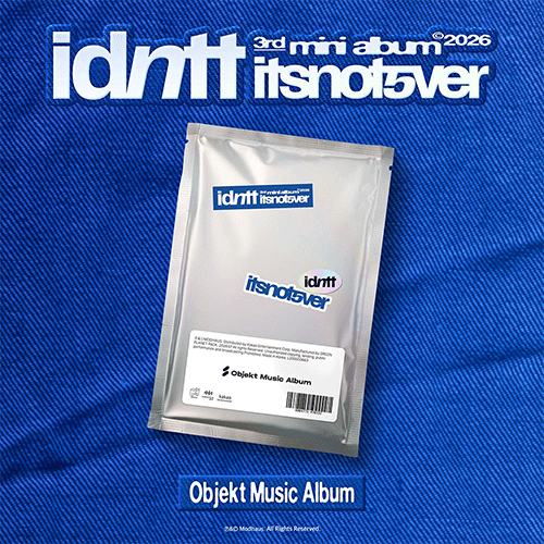 idntt 3RD MINI ALBUM [ itsnotover ] Objekt Music Album+POB
