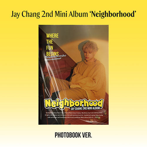 JAY CHANG 2ND MINI ALBUM [ NEIGHBORHOOD ] PHOTOBOOK VER.