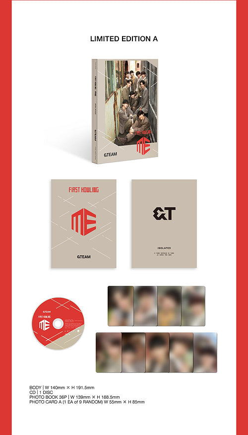 앤팀 | &TEAM JAPANESE SINGLE ALBUM [ FIRST HOWLING : ME ] Limited Edition TYPE A