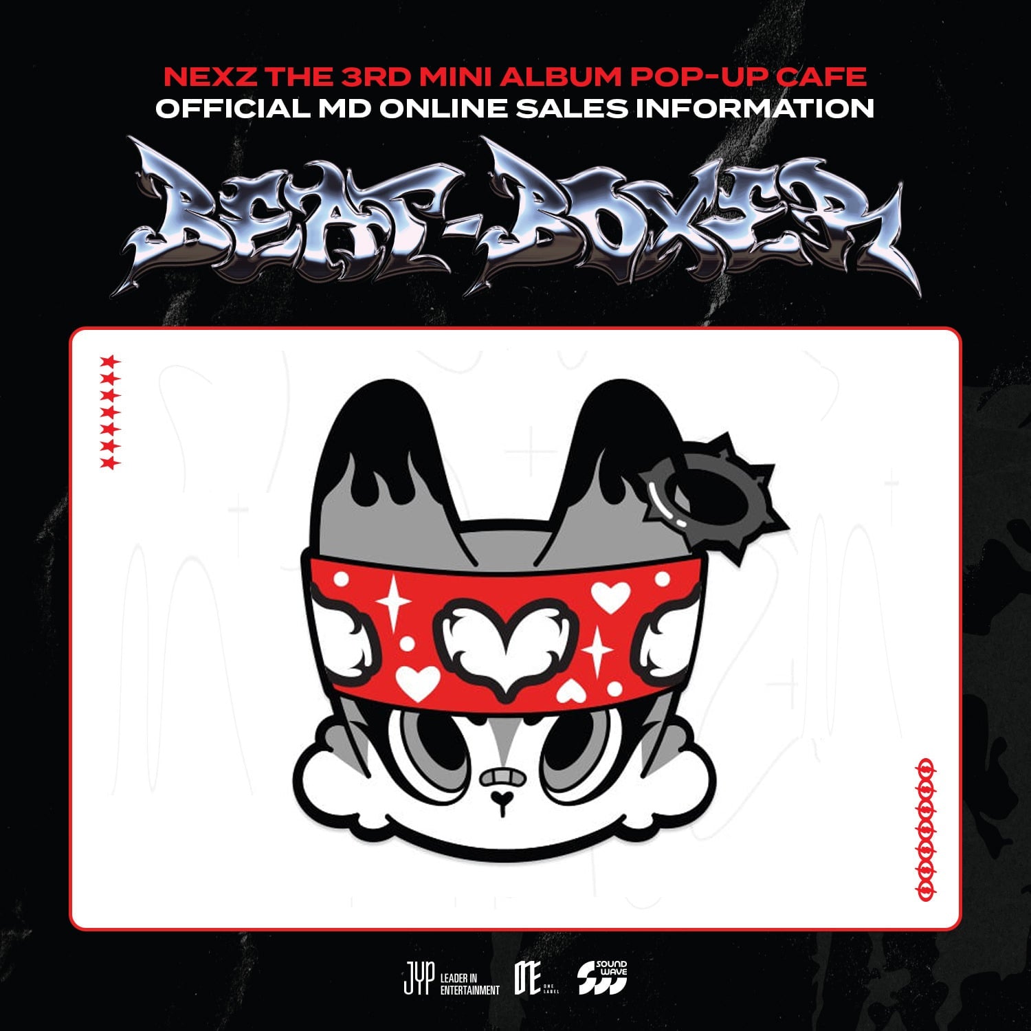 NEXZ THE 3RD MINI ALBUM POP-UP CAFE MD [ FOX2Y BOUCLE STICKER ]