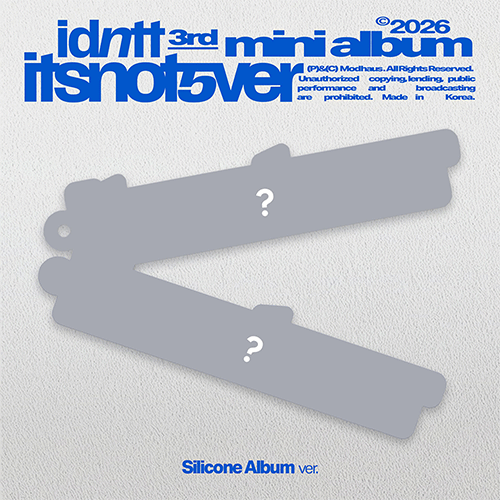 idntt 3RD MINI ALBUM [ itsnotover ] SILICONE ALBUM