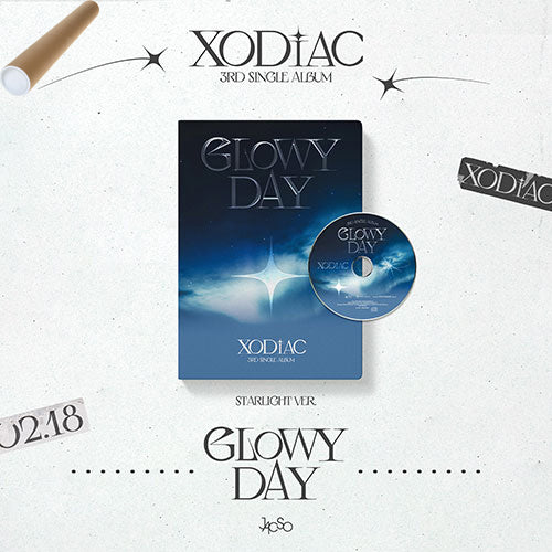 소디엑 | XODIAC 3RD SINGLE [ GLOWY DAY] +UNFOLD POSTER