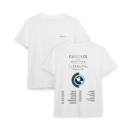 ONEUS 2ND WORLD TOUR [ La Dolce Vita ] T-SHIRTS | WHITE