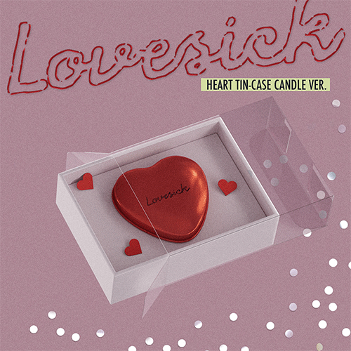 채령 | CHAERYEONG 1ST MINI ALBUM [ LOVESICK ] HEART TIN-CASE CANDLE VER.+POB