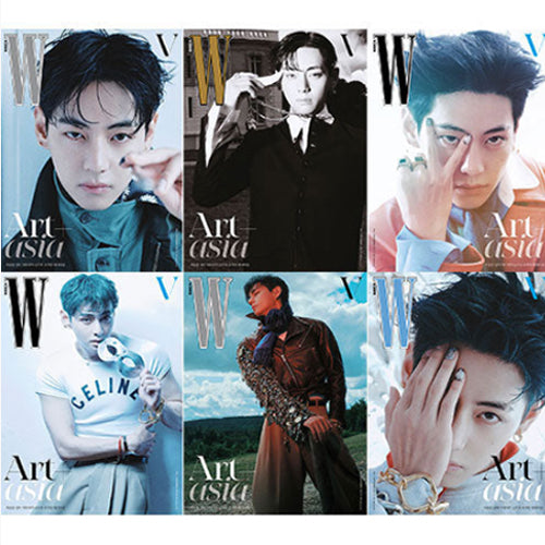 W KOREA VOL.9 [ V TAEHYUNG ] RANDOM COVER MAGAZINE + HYUNJIN BROCHURE