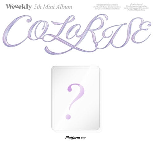 위클리 | WEEEKLY 5TH MINI ALBUM [ COLORISE ] PLATFORM ALBUM