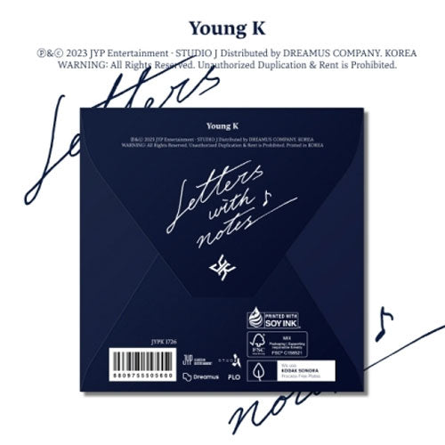 영케이 | YOUNG K(DAY6) [ LETTERS WITH NOTES ] DIGIPACK VER.