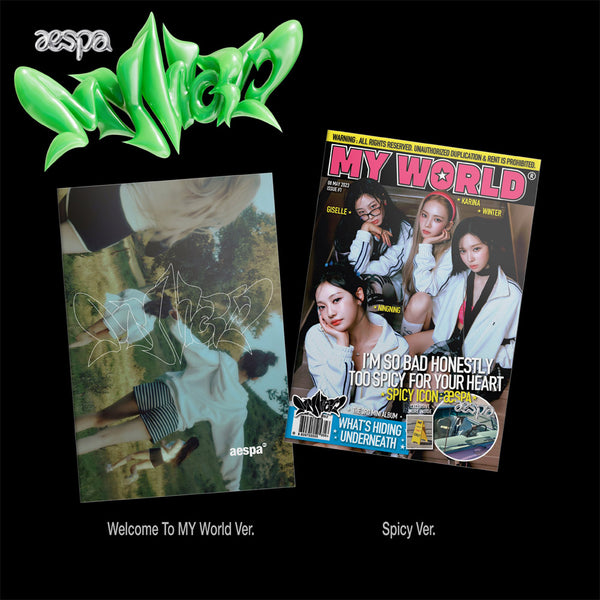 에스파 | AESPA 3RD MINI ALBUM [ MY WORLD ] ZINE VER. - Music Plaza