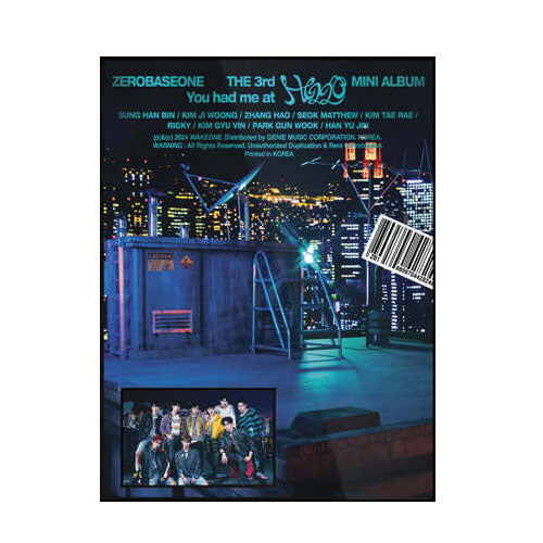ZEROBASEONE THE 3RD MINI ALBUM [ You had me at HELLO ]