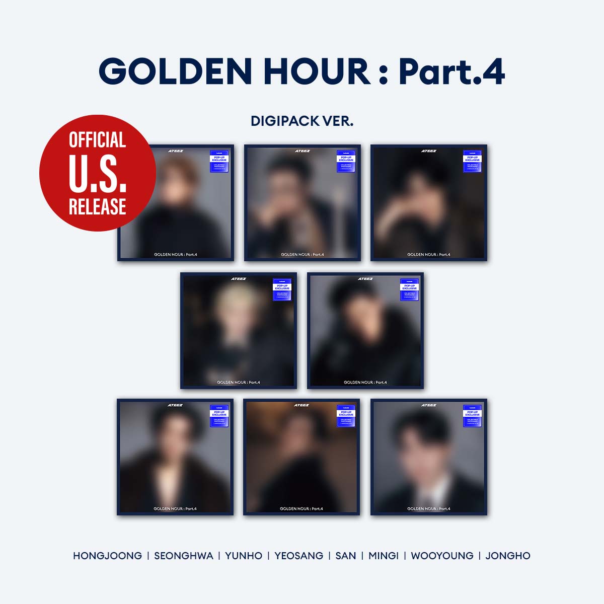 에이티즈 | ATEEZ [ GOLDEN HOUR : Part.4 ] DIGIPACK VER. hello82 [POP-UP Exclusive]