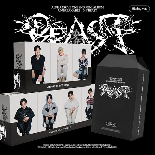 ALPHA DRIVE ONE 2ND MINI ALBUM [ UNBREAKABLE : 少年BEAST ] HISSING VER.