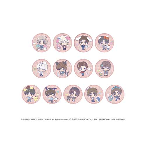SEVENTEEN x SANRIO CHARACTERS [ CAN BADGE ] RANDOM