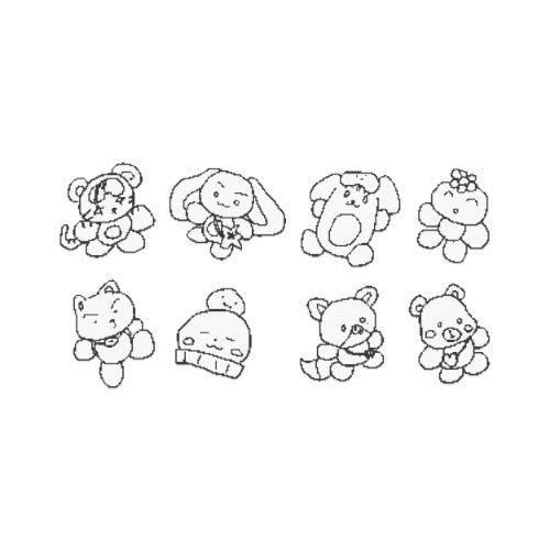 ATEEZ POP-UP `8ROOM' OFFICIAL MERCH [  IRON-ON CUSTOM STICKER (M-CHARACTER) ]