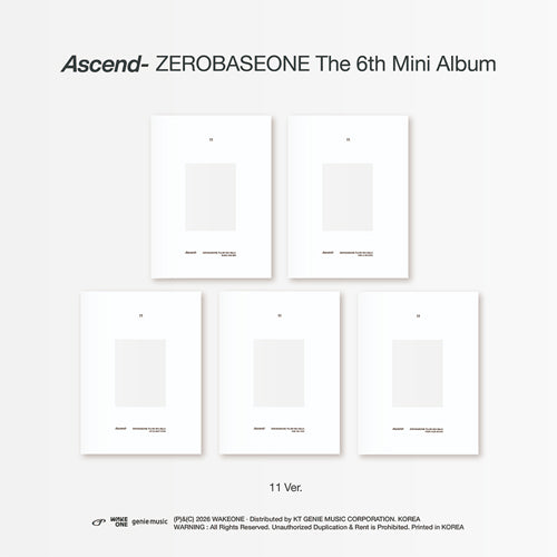 ZEROBASEONE THE 6TH MINI ALBUM [ Ascend- ] 11 VER.