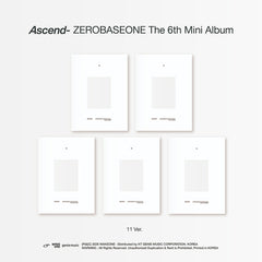ZEROBASEONE THE 6TH MINI ALBUM [ Ascend- ] 11 VER. - Music Plaza