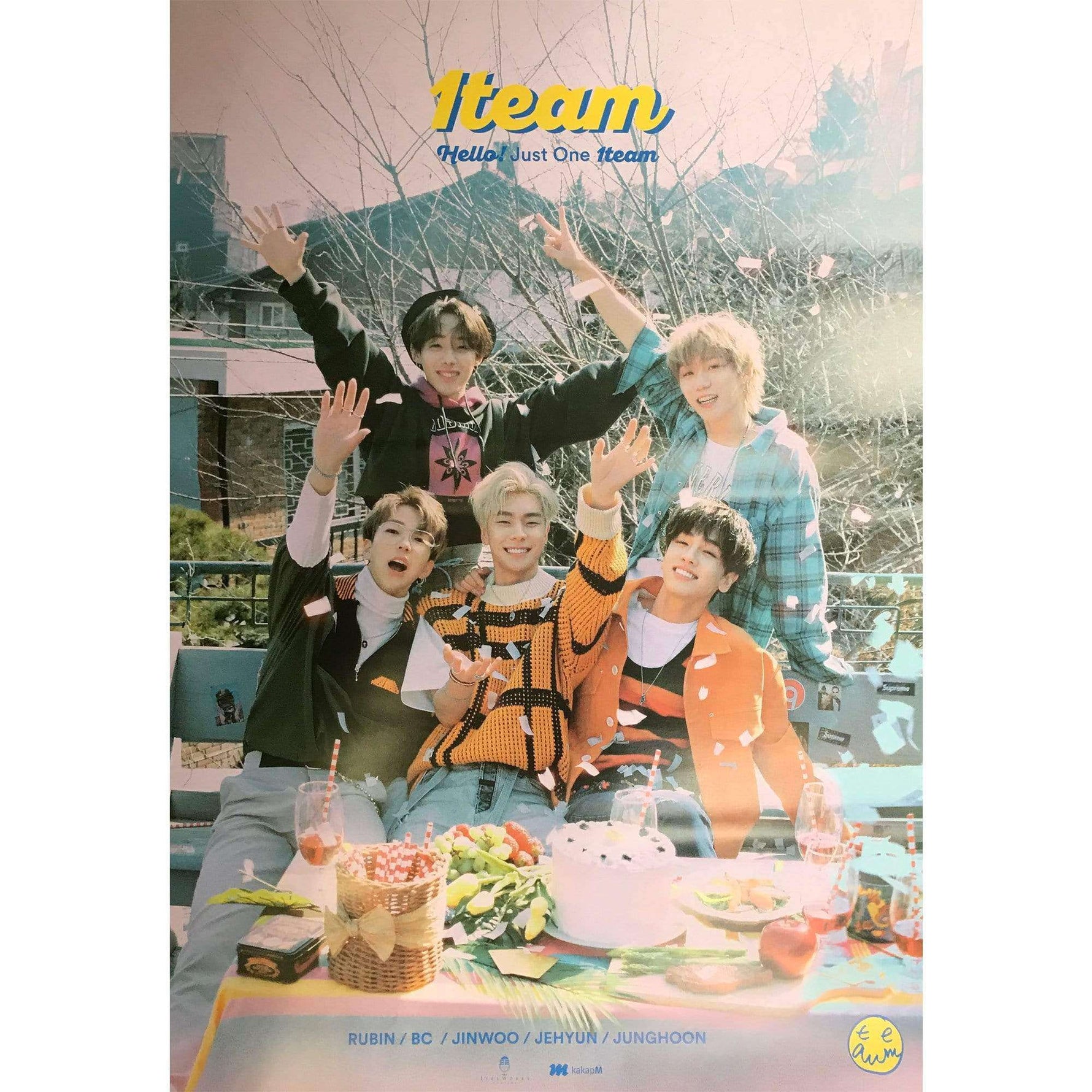 원팀 | 1TEAM |  HELLO! - 1ST MINI ALBUM | POSTER