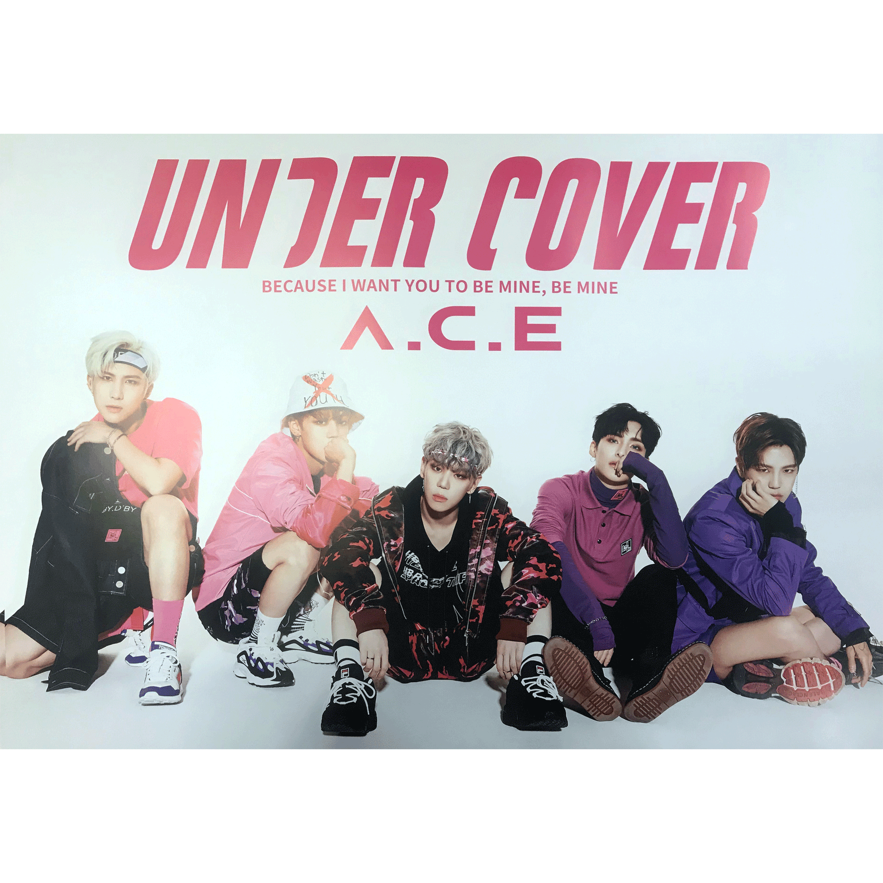 MUSIC PLAZA Poster D. ver 에이스 | A.C.E | UNDER COVER (2ND 미니앨범) | POSTER