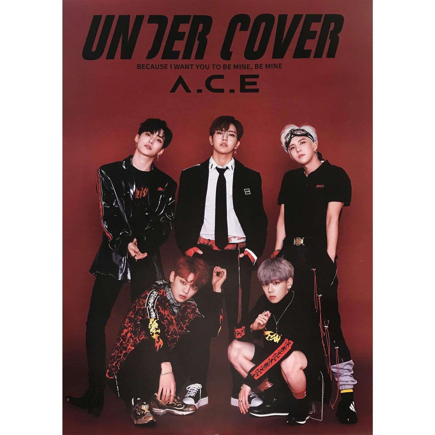 MUSIC PLAZA Poster A. ver 에이스 | A.C.E | UNDER COVER (2ND 미니앨범) | POSTER
