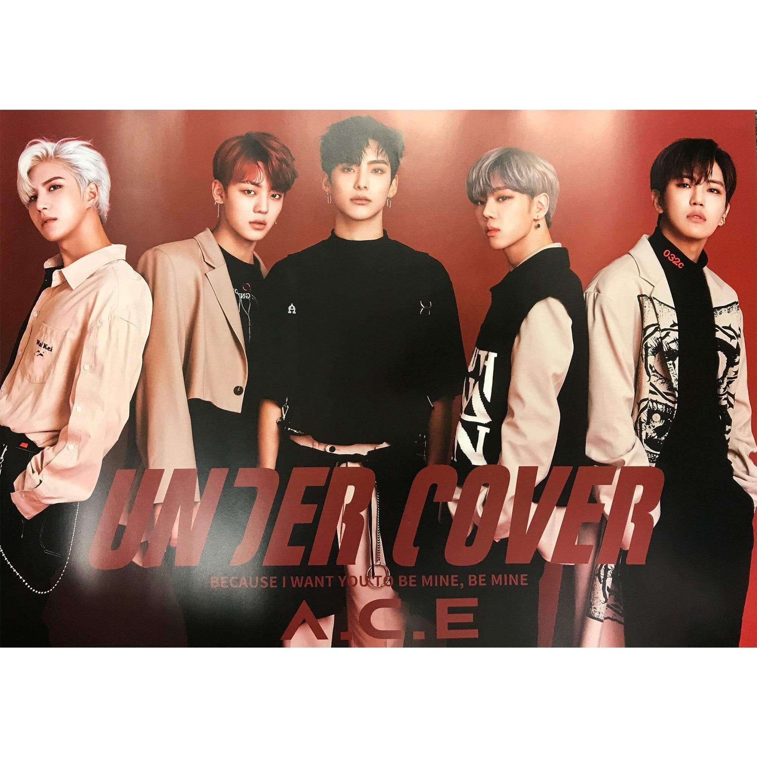 MUSIC PLAZA Poster A. ver 에이스 | A.C.E | UNDER COVER (2ND 미니앨범) | POSTER