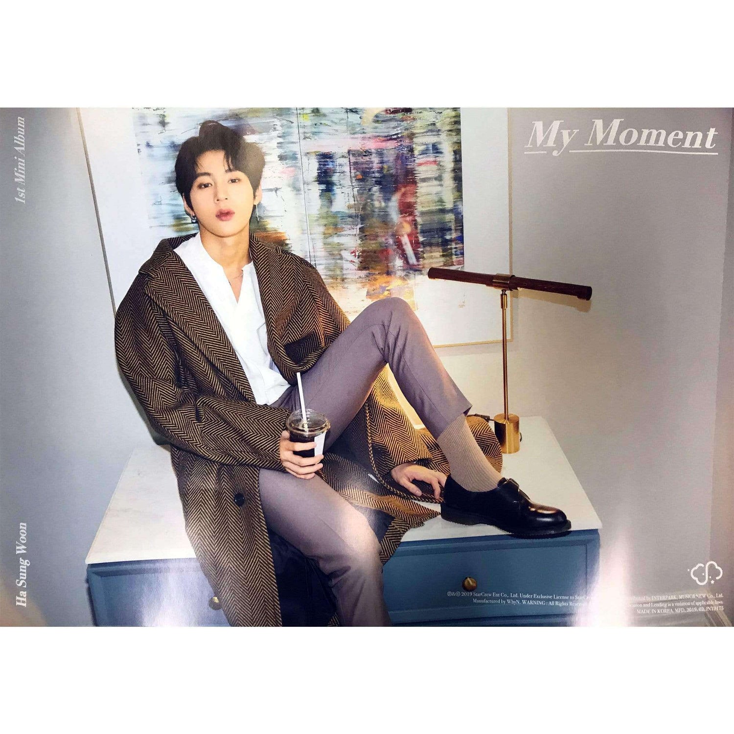 Music Plaza Poster 하성운 | HA SUNG WOON | MY MOMENT (1ST MINI ALBUM) | POSTER