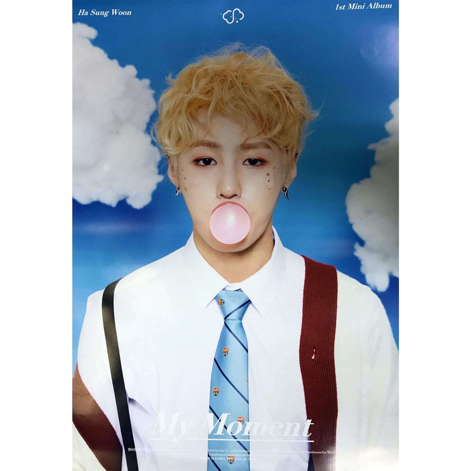 Music Plaza Poster 하성운 | HA SUNG WOON | MY MOMENT (1ST MINI ALBUM) | POSTER