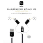 MUSIC PLAZA Goods TATA BT21 CHARACTER STRAP [ 3 in 1 ] CABLE