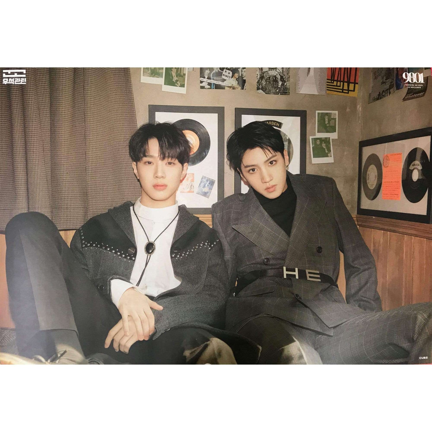 Music Plaza Poster A. VER 우석X관린 | WOOSEOK X KUANLIN | 9801 (1ST MINI ALBUM)) | POSTER