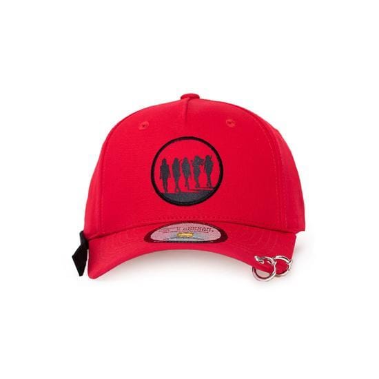 MUSIC PLAZA Goods Red Velvet Bad Boy Dad Hat with Long Strap