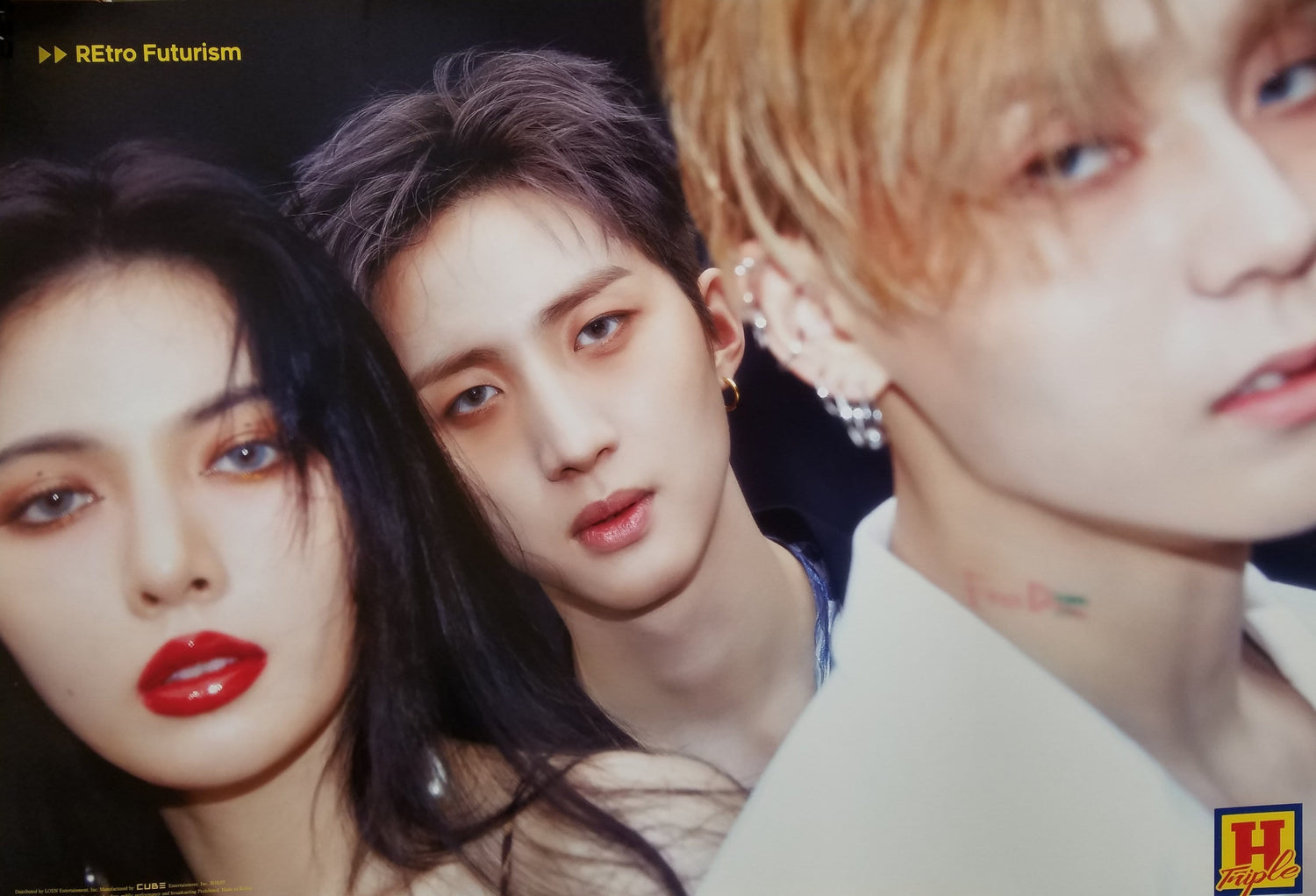 MUSIC PLAZA Poster B version Triple H | 트리플 H | RETRO FUTURISM | POSTER