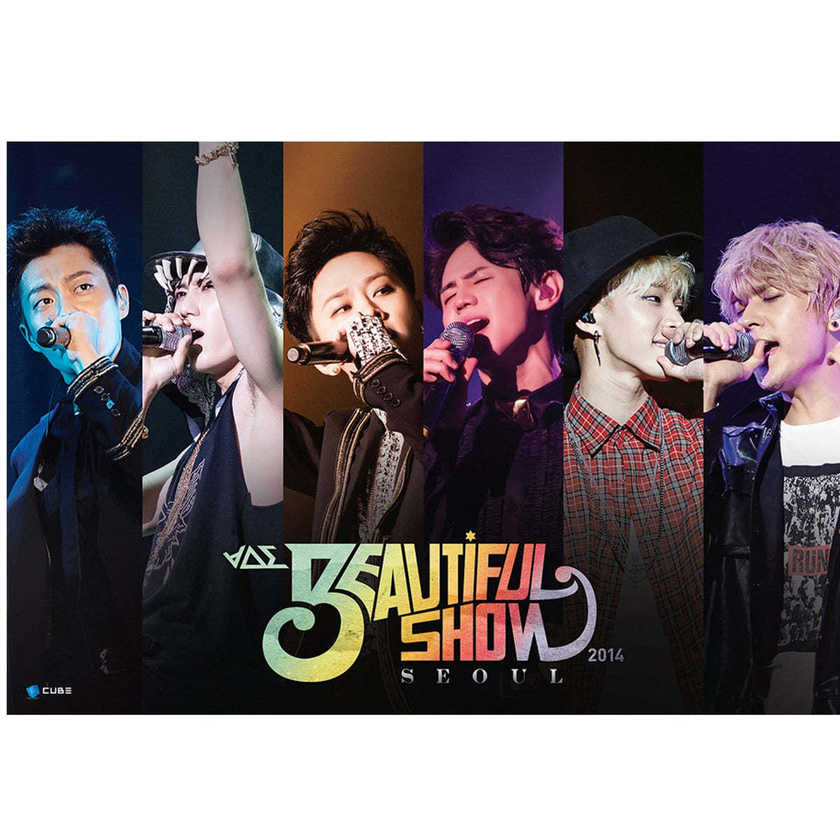 MUSIC PLAZA Poster BEAST 2014 BEAUTIFUL SHOW POSTER WITH MAILING TUBE