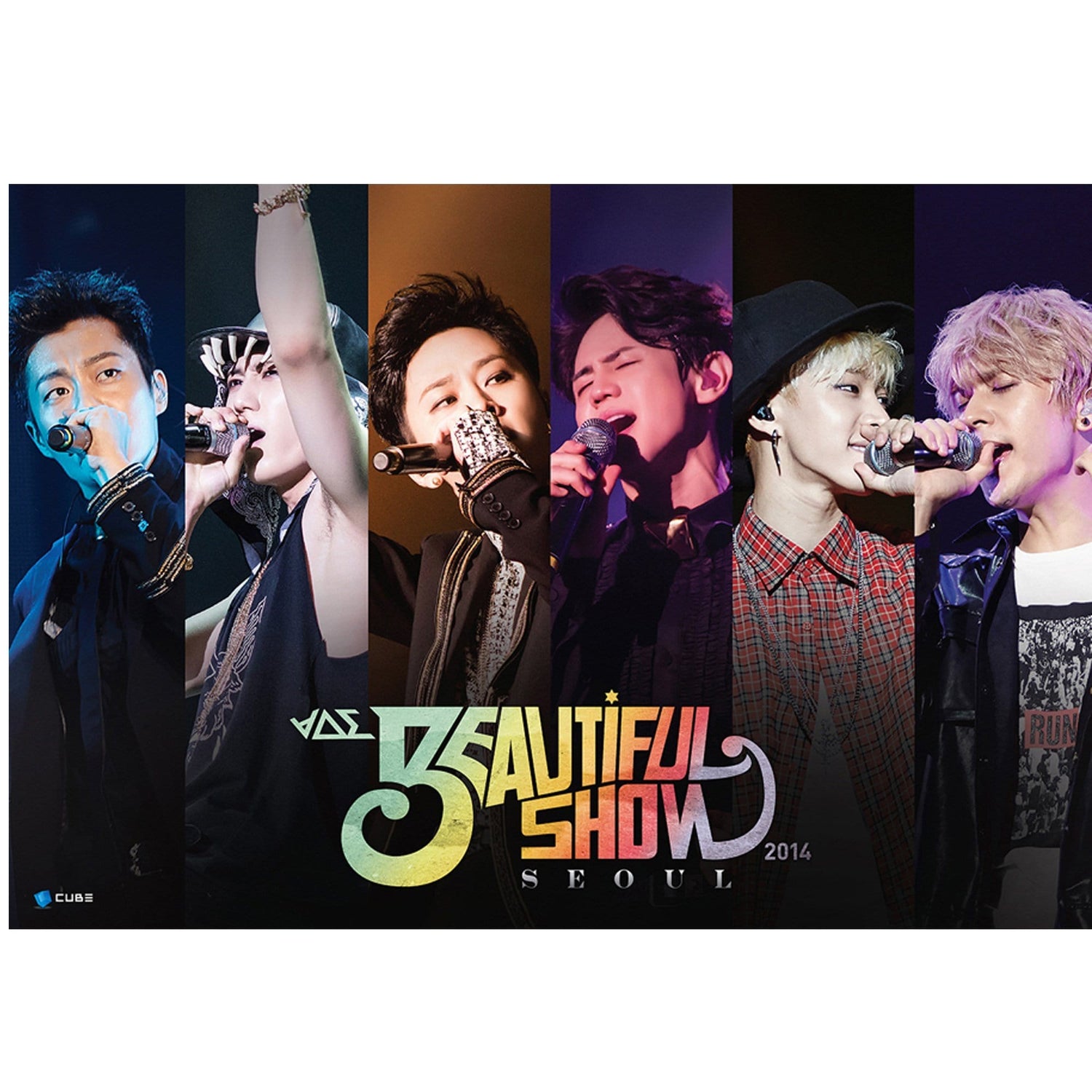 MUSIC PLAZA Poster BEAST 2014 BEAUTIFUL SHOW POSTER WITH MAILING TUBE