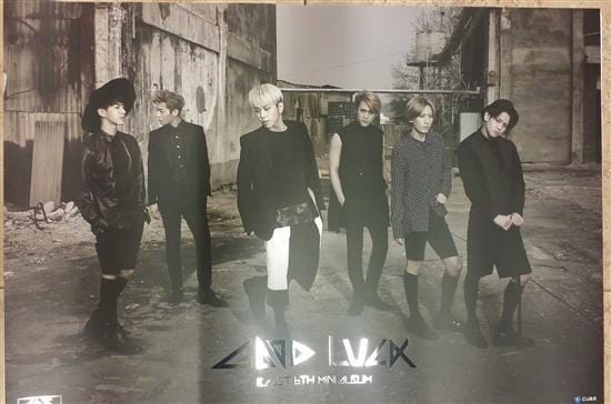 MUSIC PLAZA Poster 비스트 | BEAST<br/>GOOD LUCK - BLACK VER.<br/>29.5" X 20.5"