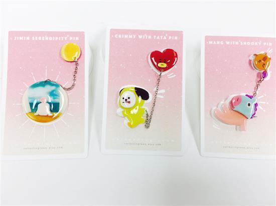 MUSIC PLAZA Goods <strong>방탄소년단 | BT21</strong> PIN WITH CHAIN<br/>