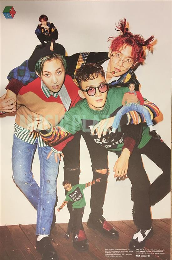 MUSIC PLAZA Poster EXO | 엑소 | 첸백시 | CBX POSTER A