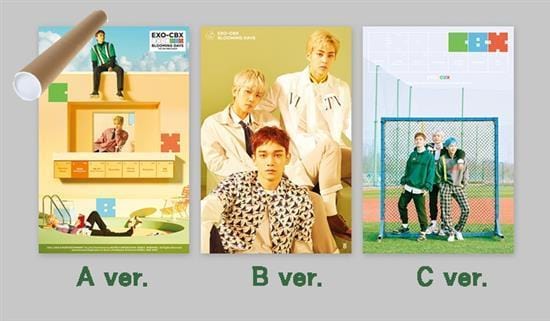 MUSIC PLAZA Poster A VER. 엑소 | EXO | CBX | 첸백시 | Blooming dayz  | POSTER