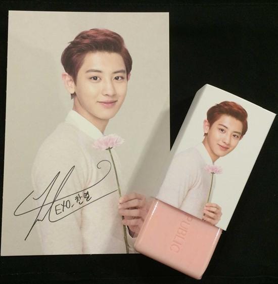 MUSIC PLAZA Goods CHANYEOL / EXO</strong><br/>CLEANSING FOAM SOAP+1 POST CARD<br/>CHERRY BLOSSOM SCENT