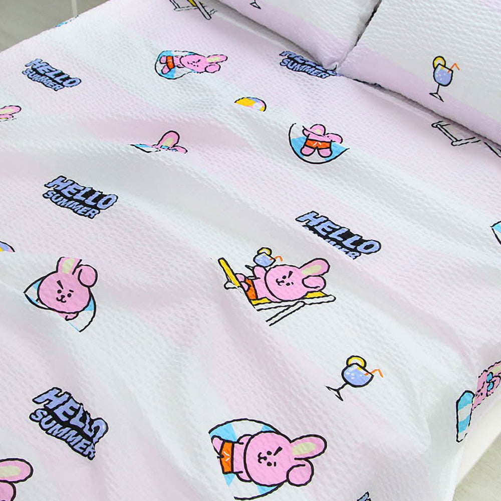 BT21 OFFICIAL RIPPLE BLANKET [ PINKISH COOKY ]
