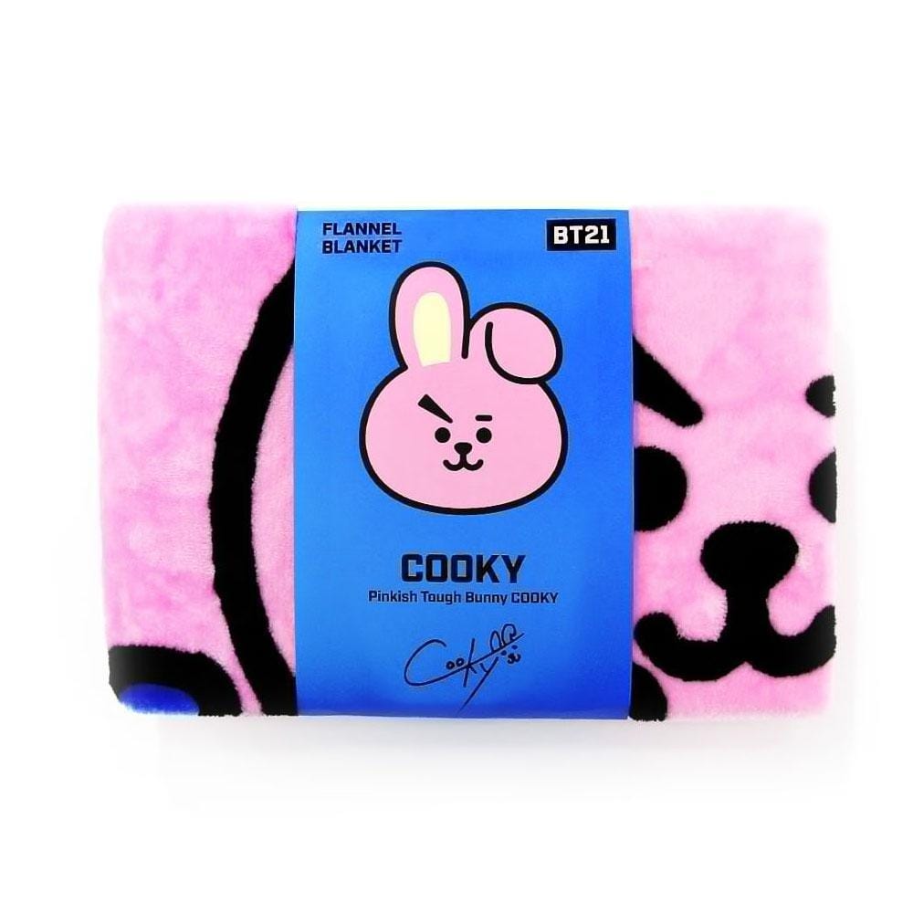 BT21 - BT21 ブランケット TATA CHIMMY COOKY BT21 X HOMEPLUS FLANNEL BLANKET - Music Plaza