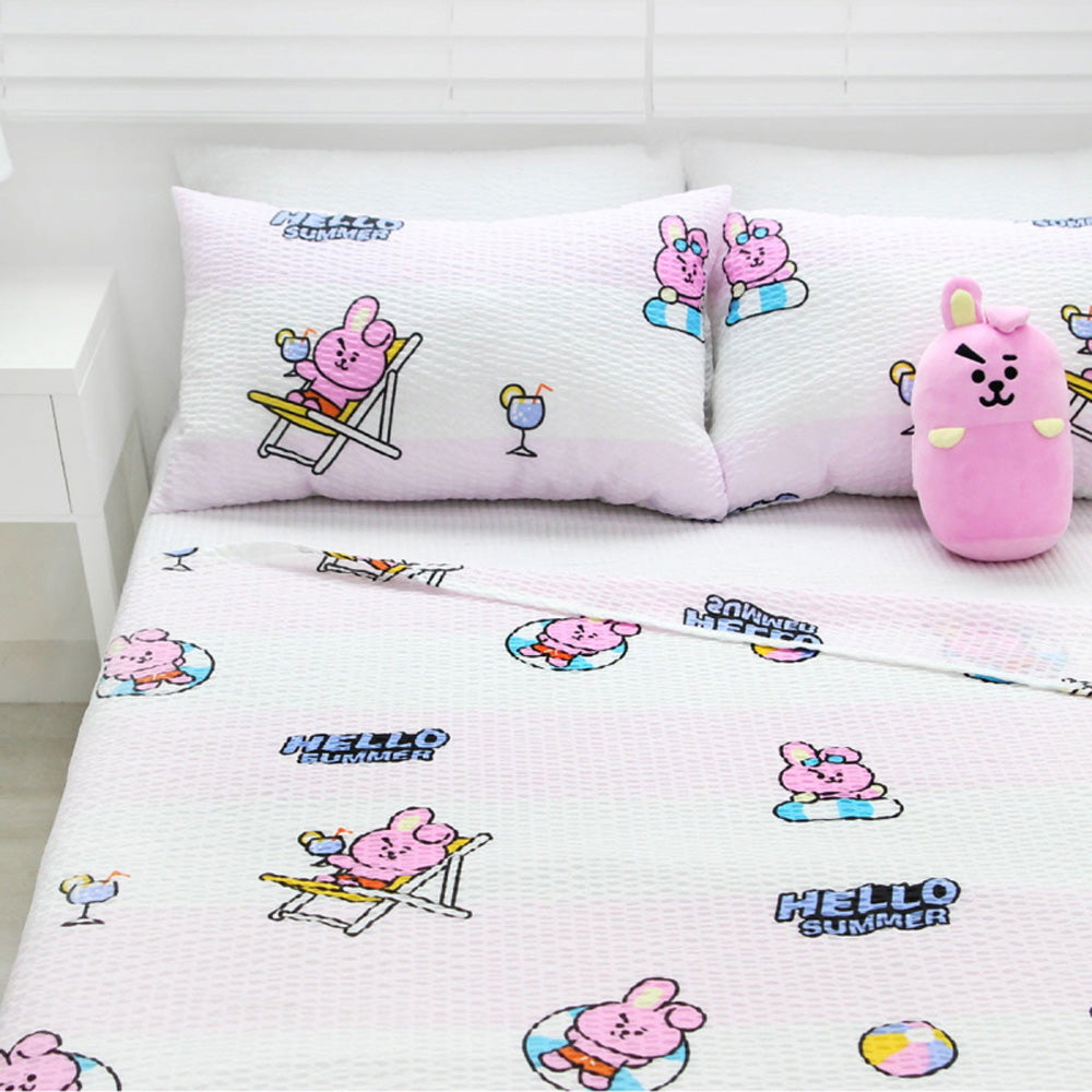 BT21 OFFICIAL RIPPLE BLANKET [ PINKISH COOKY ]