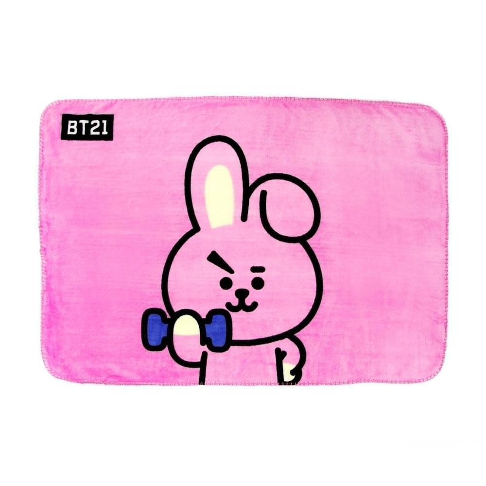 MUSIC PLAZA Goods COOKY BT21 x HOMEPLUS OFFICIAL FLANNEL BLANKET