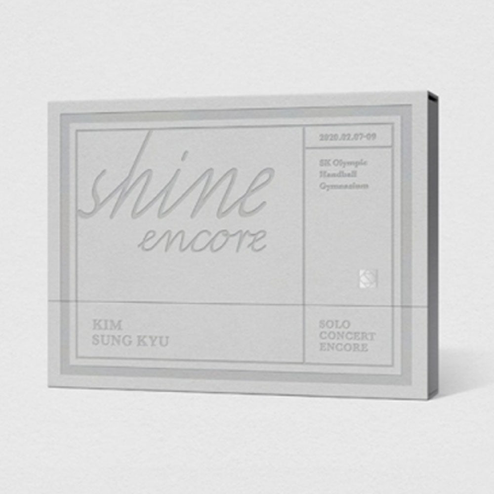 김성규 | KIM SUNGKYU 1ST CONCERT [ SHINE ENCORE ] DVD