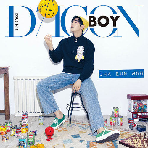 디아이콘 | D-ICON BOY ISSUE N.1 [ CHA EUNWOO ] D VER. ( CLOSE UP PHOTO BOOK + ECO BAG + PHOTOCARD )