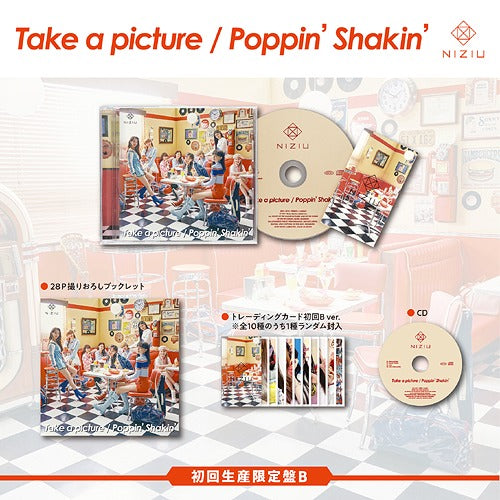 니쥬 | NIZIU 2ND JAPANESE SINGLE ALBUM [ TAKE A PICTURE / POPPIN' SHAKIN' ] LIMITED B VER. ( CD + BOOKLET )