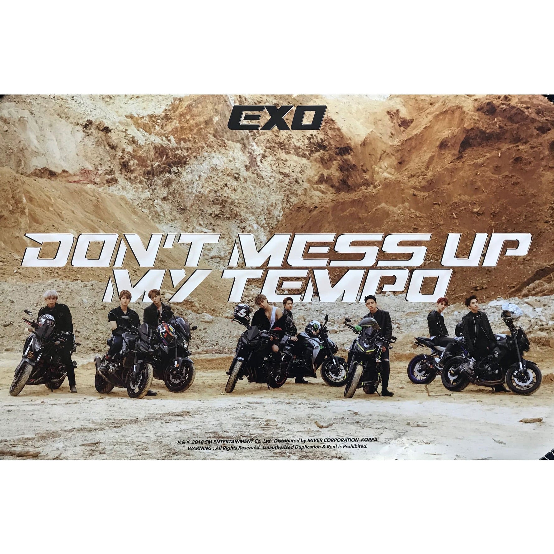MUSIC PLAZA Poster MODERATO version 엑소 | EXO 5TH ALBUM [ DON'T MESS UP MY TEMPO ] POSTER ONLY