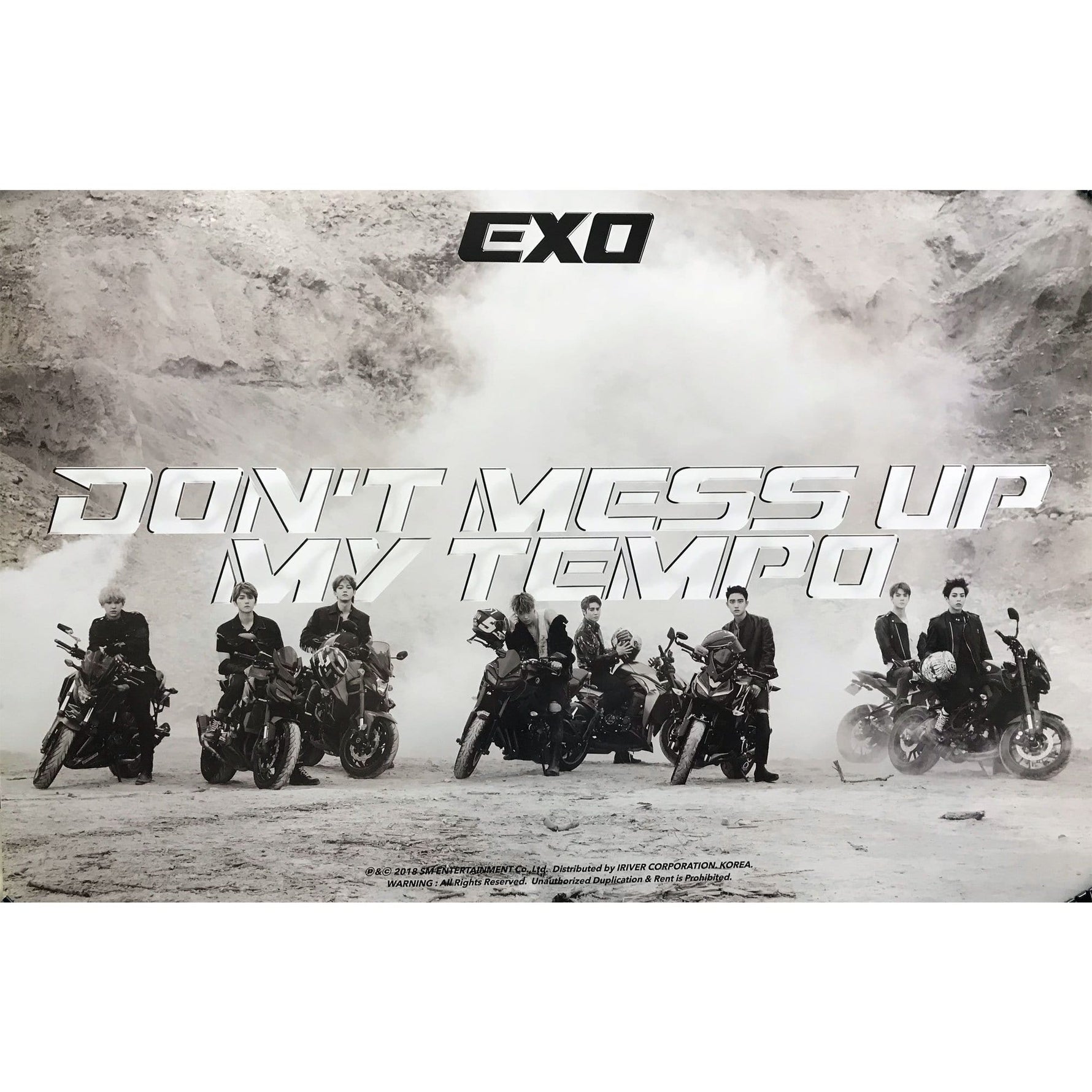 MUSIC PLAZA Poster ANDANTE version 엑소 | EXO 5TH ALBUM [ DON'T MESS UP MY TEMPO ] POSTER ONLY