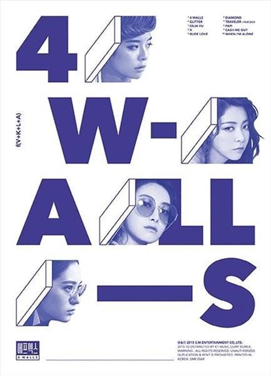 MUSIC PLAZA Poster 에프엑스 | F(X)<br/>4 WALLS POSTER<br/>TYPE A