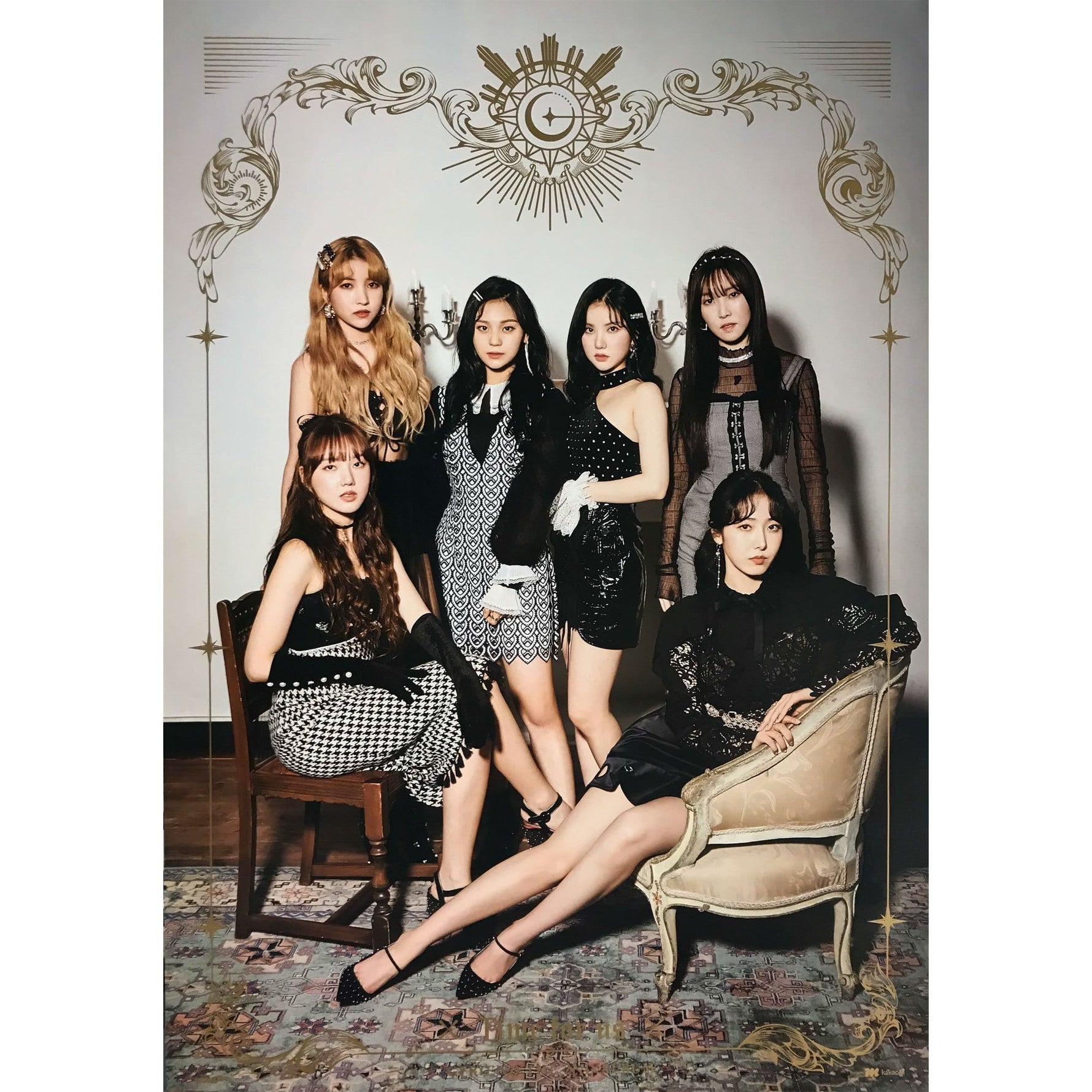MUSIC PLAZA Poster B. Midnight ver 여자친구| GFRIEND | 2nd - TIME FOR US | POSTER