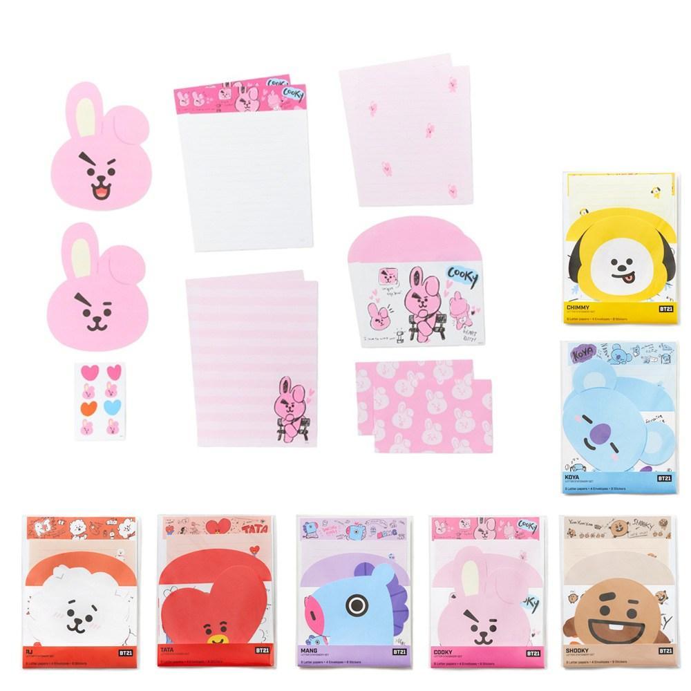 MUSIC PLAZA Goods Koya BT21 Letter Stationery Set [ Line Friends Official Goods ]