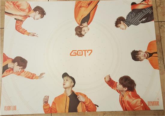 MUSIC PLAZA Poster GOT7 | 갓세븐 | B TYPE - POSTER ONLY FLIGHT LOG : DEPARTURE